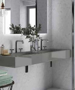 COSENTINO Armony 2 Double Bowl One-piece Vanity Sink COSENTINO INTEGRATED VANITIES