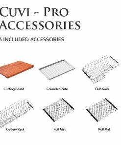 Pearl® Stainless Kitchen Sinks CUVI - PRO - 16 Gauge Single Bowl Stainless Steel Kitchen Sink System