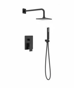 Pearl® ETHAN Hand Shower & Shower Head Matte Black Shower Systems