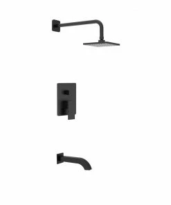 PearlĀ® ETHAN Shower Head & Spout Matte Black