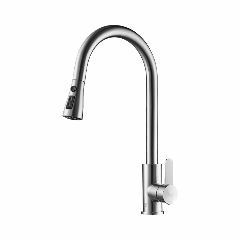 Pearl® SASHA Brushed Stainless Steel Kitchen Empire Faucet 1 Pearl® SASHA Brushed Stainless Steel Kitchen Empire Faucet
