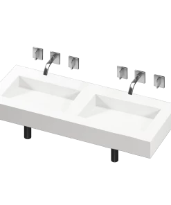 COSENTINO Armony 2 Double Bowl One-piece Vanity Sink COSENTINO INTEGRATED VANITIES