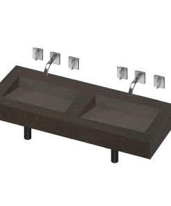 COSENTINO Armony 2 Double Bowl One-piece Vanity Sink COSENTINO INTEGRATED VANITIES