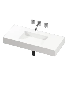 COSENTINO COSENTINO INTEGRATED VANITIES Armony 1 Single Bowl One-piece Vanity Sink