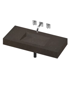 COSENTINO COSENTINO INTEGRATED VANITIES Armony 1 Single Bowl One-piece Vanity Sink