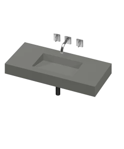 COSENTINO COSENTINO INTEGRATED VANITIES Armony 1 Single Bowl One-piece Vanity Sink