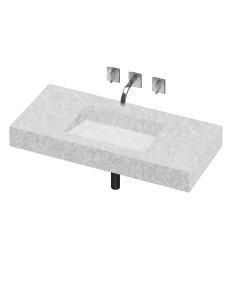 COSENTINO COSENTINO INTEGRATED VANITIES Armony 1 Single Bowl One-piece Vanity Sink