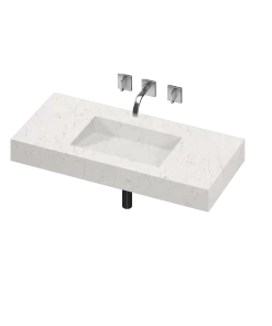 COSENTINO COSENTINO INTEGRATED VANITIES Armony 1 Single Bowl One-piece Vanity Sink