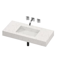 COSENTINO COSENTINO INTEGRATED VANITIES Armony 1 Single Bowl One-piece Vanity Sink