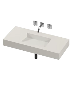 COSENTINO COSENTINO INTEGRATED VANITIES Armony 1 Single Bowl One-piece Vanity Sink
