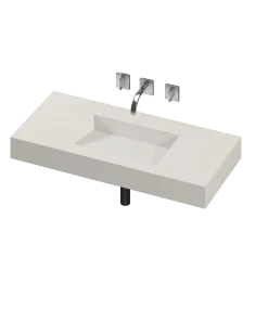 COSENTINO COSENTINO INTEGRATED VANITIES Armony 1 Single Bowl One-piece Vanity Sink