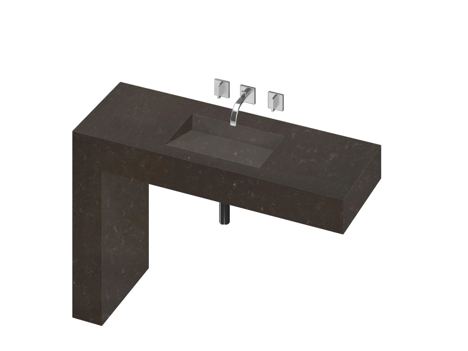 COSENTINO COSENTINO INTEGRATED VANITIES Balance 1 Single Bowl One-piece Vanity Sink 6 COSENTINO COSENTINO INTEGRATED VANITIES Balance 1 Single Bowl One-piece Vanity Sink
