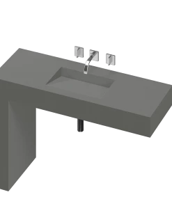 COSENTINO COSENTINO INTEGRATED VANITIES Balance 1 Single Bowl One-piece Vanity Sink 23 COSENTINO COSENTINO INTEGRATED VANITIES Balance 1 Single Bowl One-piece Vanity Sink