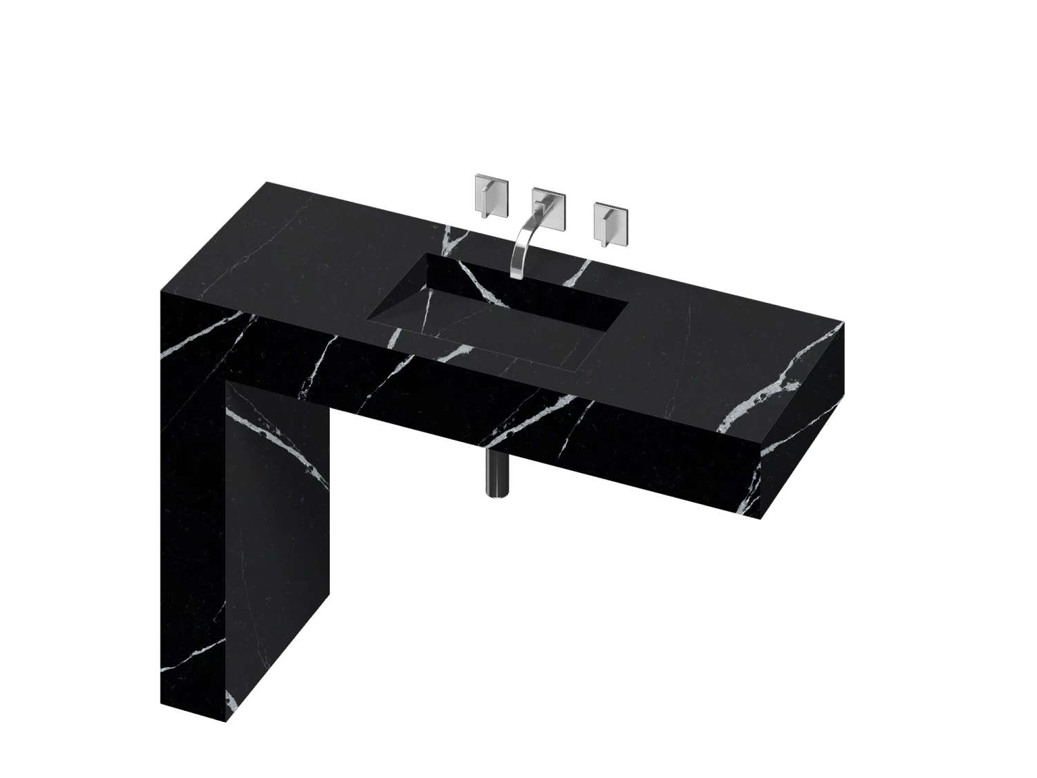 COSENTINO COSENTINO INTEGRATED VANITIES Balance 1 Single Bowl One-piece Vanity Sink 9 COSENTINO COSENTINO INTEGRATED VANITIES Balance 1 Single Bowl One-piece Vanity Sink