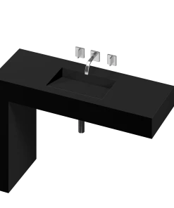 COSENTINO COSENTINO INTEGRATED VANITIES Balance 1 Single Bowl One-piece Vanity Sink