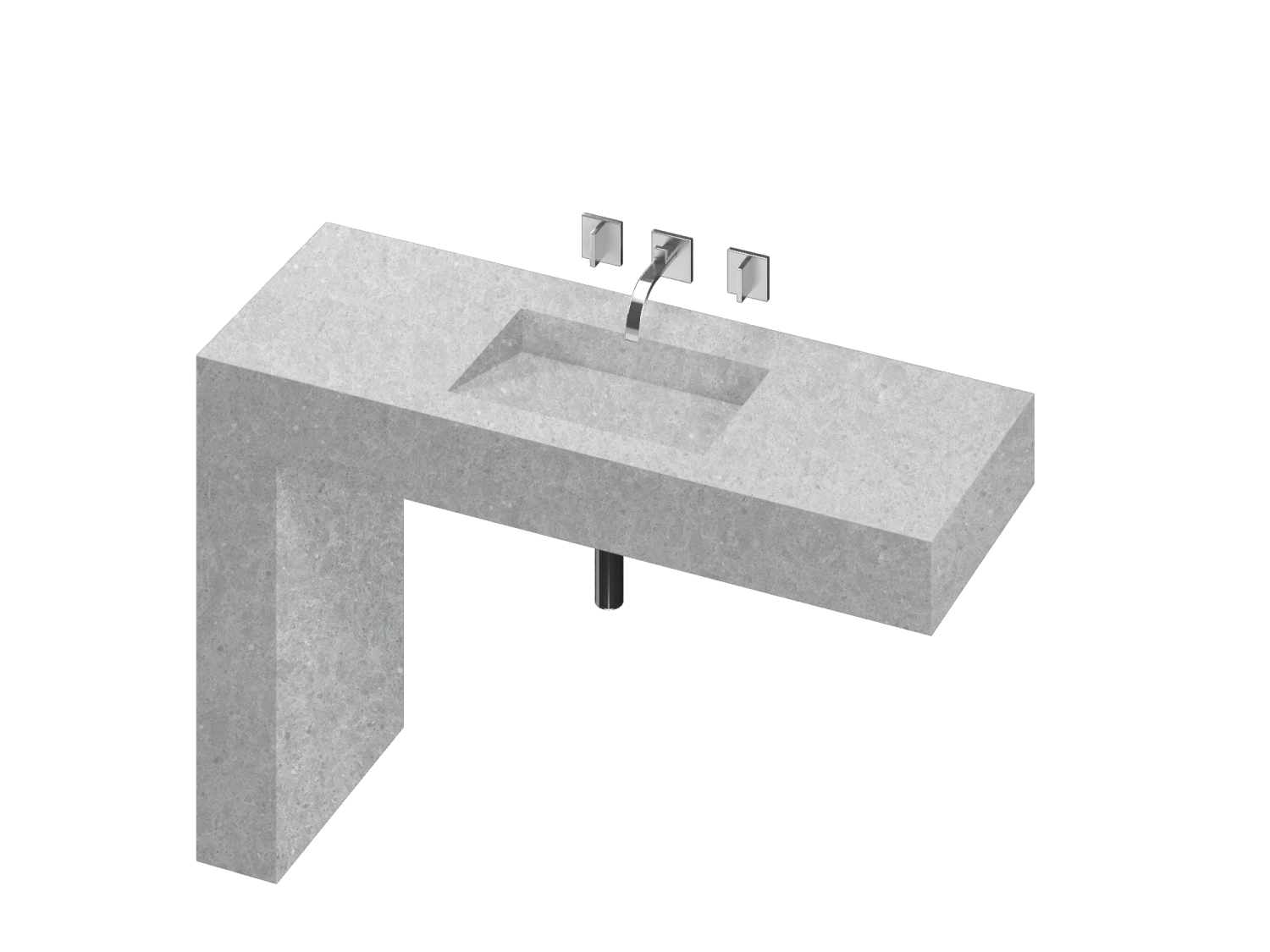 COSENTINO COSENTINO INTEGRATED VANITIES Balance 1 Single Bowl One-piece Vanity Sink 14 COSENTINO COSENTINO INTEGRATED VANITIES Balance 1 Single Bowl One-piece Vanity Sink