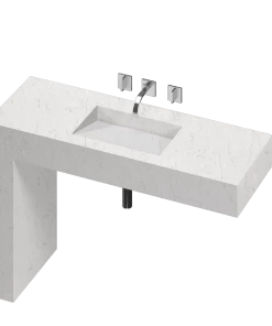 COSENTINO COSENTINO INTEGRATED VANITIES Balance 1 Single Bowl One-piece Vanity Sink