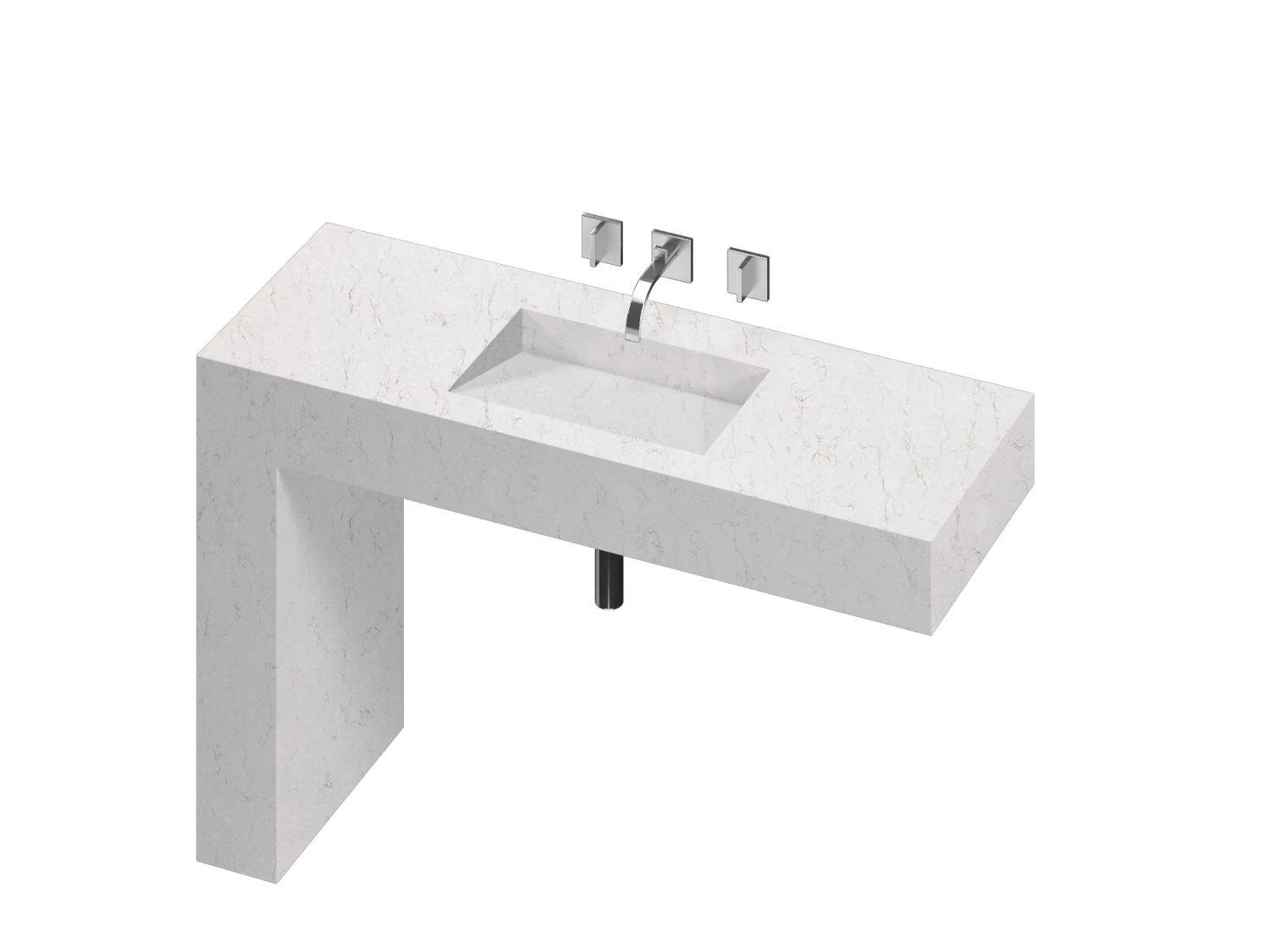 COSENTINO COSENTINO INTEGRATED VANITIES Balance 1 Single Bowl One-piece Vanity Sink 1 COSENTINO COSENTINO INTEGRATED VANITIES Balance 1 Single Bowl One-piece Vanity Sink