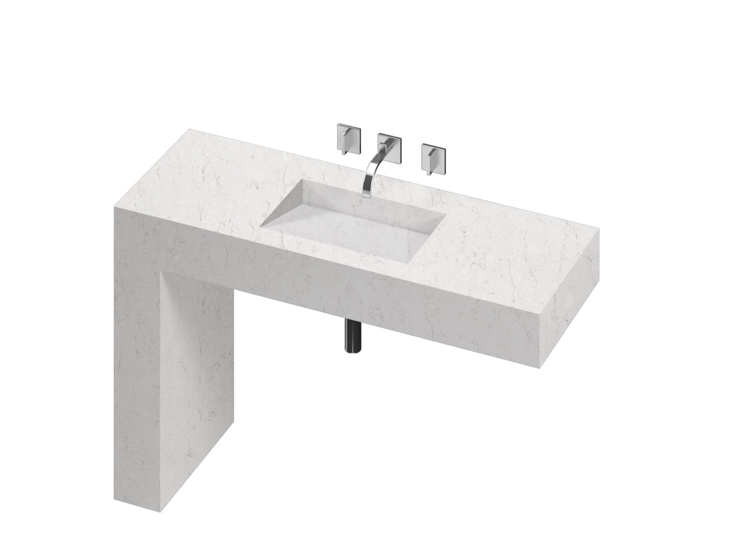 COSENTINO COSENTINO INTEGRATED VANITIES Balance 1 Single Bowl One-piece Vanity Sink 15 COSENTINO COSENTINO INTEGRATED VANITIES Balance 1 Single Bowl One-piece Vanity Sink