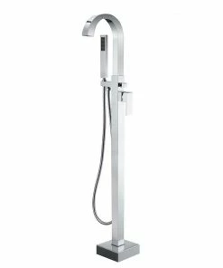 Pearl® Shower Systems ELENA Chrome Free-standing Roman Tub Filler Faucet