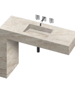 COSENTINO Equilibrium 1 Single Bowl One-piece Vanity Sink COSENTINO INTEGRATED VANITIES