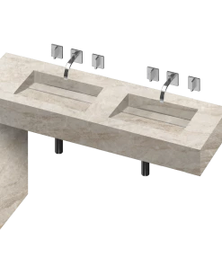 COSENTINO Equilibrium 2 Double Bowl One-piece Vanity Sink 26 COSENTINO Equilibrium 2 Double Bowl One-piece Vanity Sink