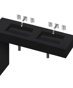 COSENTINO Equilibrium 2 Double Bowl One-piece Vanity Sink 27 COSENTINO Equilibrium 2 Double Bowl One-piece Vanity Sink