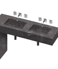 COSENTINO Equilibrium 2 Double Bowl One-piece Vanity Sink 21 COSENTINO Equilibrium 2 Double Bowl One-piece Vanity Sink