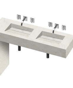 COSENTINO Equilibrium 2 Double Bowl One-piece Vanity Sink 22 COSENTINO Equilibrium 2 Double Bowl One-piece Vanity Sink