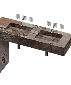 COSENTINO Equilibrium 2 Double Bowl One-piece Vanity Sink 37 COSENTINO Equilibrium 2 Double Bowl One-piece Vanity Sink