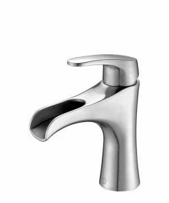 Pearl® Bathroom Faucets NORA Brushed Stainless Steel Vanity Empire Faucet