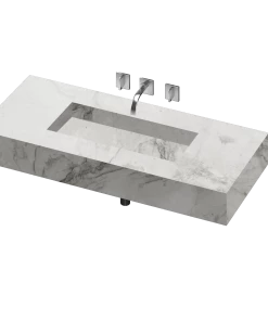 COSENTINO COSENTINO INTEGRATED VANITIES Silence 490 Single Bowl One-piece Vanity Sink