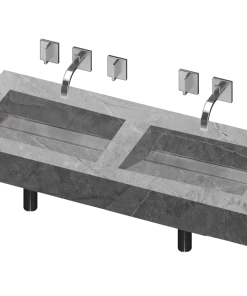 COSENTINO Simplicity 2 Double Bowl One-piece Vanity Sink 22 COSENTINO Simplicity 2 Double Bowl One-piece Vanity Sink