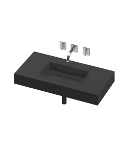 COSENTINO COSENTINO INTEGRATED VANITIES Simplicity 1 Single Bowl One-piece Vanity Sink