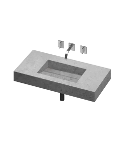 COSENTINO COSENTINO INTEGRATED VANITIES Simplicity 1 Single Bowl One-piece Vanity Sink