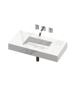 COSENTINO COSENTINO INTEGRATED VANITIES Simplicity 1 Single Bowl One-piece Vanity Sink