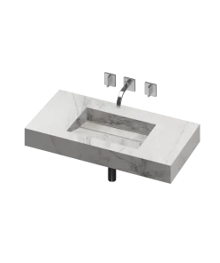 COSENTINO COSENTINO INTEGRATED VANITIES Simplicity 1 Single Bowl One-piece Vanity Sink