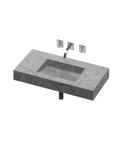 COSENTINO COSENTINO INTEGRATED VANITIES Simplicity 1 Single Bowl One-piece Vanity Sink